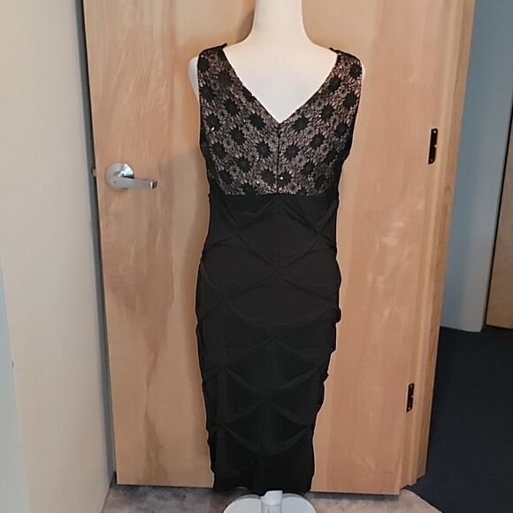 Alex evenings petite lace top dress - Picture 3 of 10